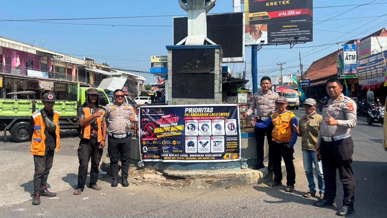 Cegah Knalpot Brong, Satlantas Polres Kuningan Utamakan Edukasi dan Patroli