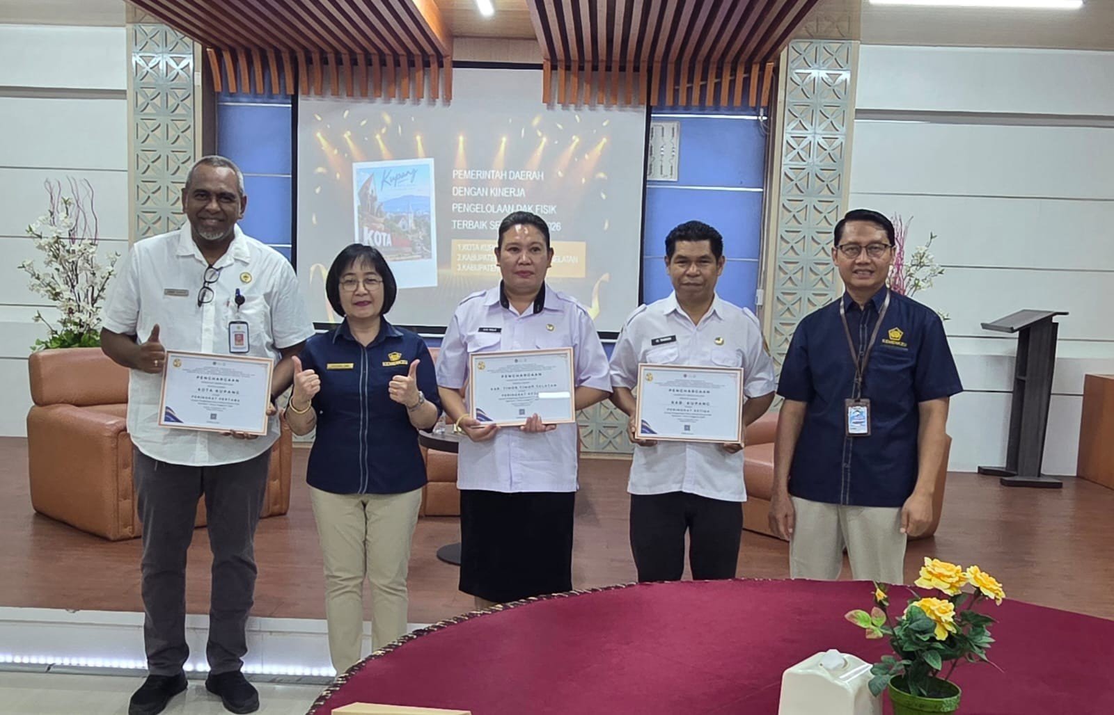 Prestasi Keuangan Daerah, Kota Kupang Raih Juara 1 DAK Fisik dan Peringkat 3 Penyaluran TKD