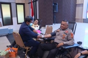 Polres Dumai Gelar Bakti Sosial Donor Darah dalam Rangka Hari Jadi ke-75 Humas Polri Tahun 2026