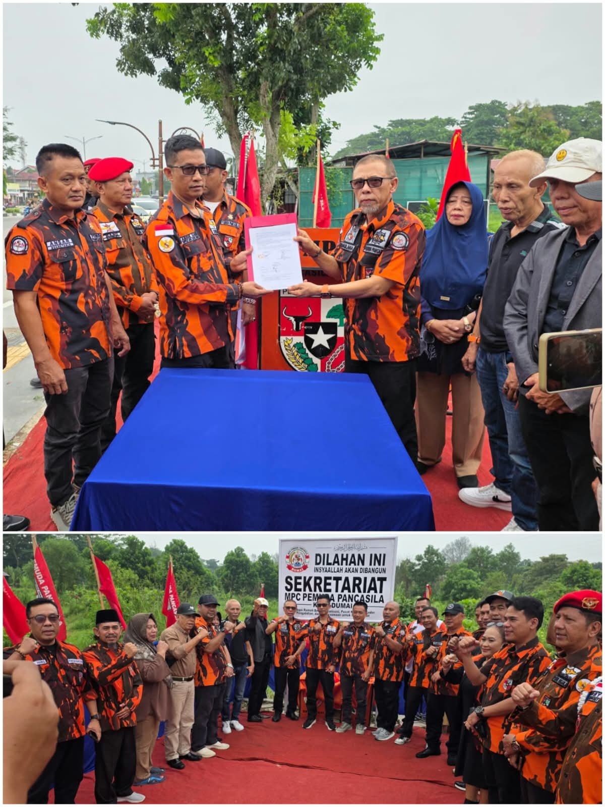 MPC Pemuda Pancasila Kota Dumai Resmikan Lahan Pembangunan Sekretariat ‎