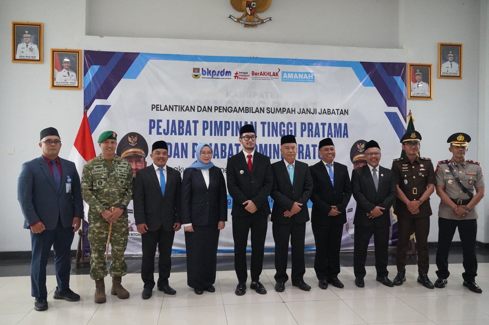 Lantik Tiga Pejabat, Bupati Bandung Barat Tekankan Meritokrasi Hingga ASN Dituntut Berprestasi