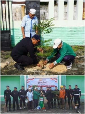 Brimob Polda Riau Gelar Bakti Sosial di Masjid Al-Anshor Pekanbaru Sambut HUT ke-81 Korps Brimob Polri