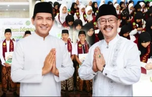 Momen Peringatan Sumpah Pemuda dan Hari Santri Nasional, Bupati Lucky Hakim Sahkan Perbup Pesantren, Harapkan Generasi Muda Indramayu Berakhlak Mulia.