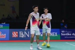 Tumbang kan Choil Sol-gyu/Goh V Shem, Indra/N Joaquin Raih Gelar Pertama di Depan Publik Sendiri