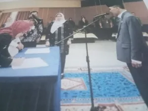 Kadisdukcapil yang baru dilantik mendapat pesan dari Amsyakar Achmad
