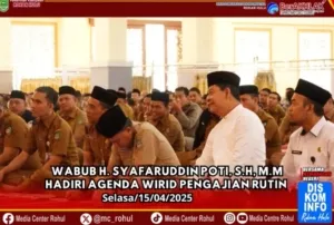 Pemkab Rokan Hulu Laksanakan Program Rutin Wirid Pengajian bagi ASN dan Non ASN Di Masjid Agung Islamic Centre