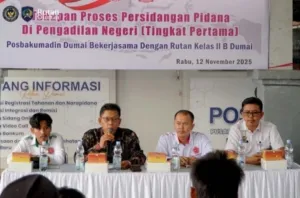 Rutan Dumai Kelas II B Dumai Kembali Laksanakan Giat Penyuluhan Bantuan Hukum Bekerjasama Dengan Posbakumdin Kota Dumai