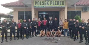 Tim Raimas Macan Kumbang 852 Polresta Cirebon Amankan 4 Pemuda yang Membawa Sajam