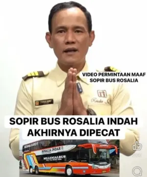 Sopir Bus Rosalia Ugal- Ugalan Akhirnya Kena Sanksi Perusahaan