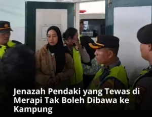 Jenazah Pendaki yang Tewas di Merapi Tak Boleh Dibawah ke Kampung