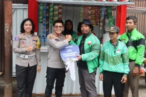 Kapolresta Magelang Resmikan Ojol Kamtibmas Mart Borobudur