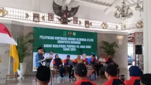 Bupati Dian Lepas Kontingen Atletik Kuningan menuju BK Porprov XV Jabar
