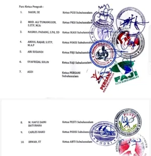 Musorkot KONI Subulussalam Memanas, 10 Pengcab Layangkan Surat Keberatan
