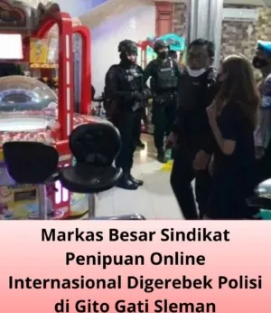 Markas Sindikat Penipuan Online Digerebeg Polisi