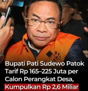 KPK Resmi Tetapkan Bupati Pati Tersangka Korupsi