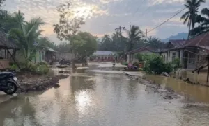 Banjir tak kunjung pergi, warga Bandar Tarutung terjebak genangan berkepanjangan