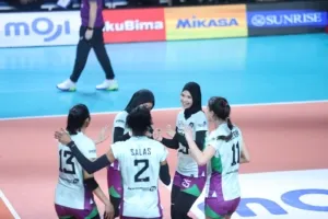 JPE Kalahkan Electric PLN di GOR Ken Arok