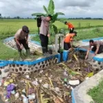 Viral Tumpukan Sampah, Polsek Jetis Turun Tangan, Dam Irigasi Dibersihkan, Aliran Air Kembali Lancar