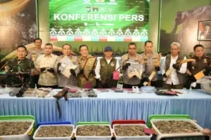 15 Tersangka Jaringan Perburuan Gajah Sumatera Berhasil Di Bekuk Polda Riau