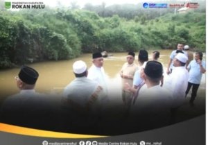 Bupati Anton Hadiri Penutupan Lubuk Larangan Jelang Ramadhan dan Serahkan Ribuan Bibit Ikan di Desa Kabun