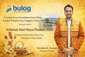 Ucapan Hari Raya Paskah 2026 dari Keluarga Besar Perum Bulog Kantor Wilayah NTT