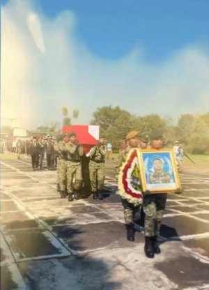 Inilah Proses Pemakaman Anggota TNI Asal Magelang yang Gugur Jalankan Tugas Negara