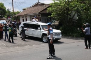 Polresta Magelang Lakukan Pengamanan Presiden Prabowo saat Peresmian Pabrik Kendaraan Listrik