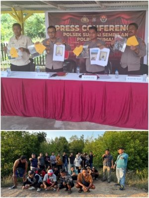 Puluhan Pekerja Migran Indonesia Secara Illegal Berhasil Digagalkan Posek Sungai Sembilan Polres Dumai