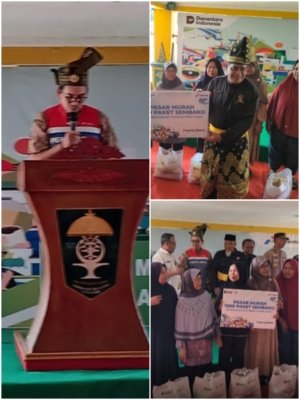 LAMR Kota Dumai Gelar Pasar Murah  1000 Paket Sembako Dari PT Pertamina RU II Ringankan Beban Masyarakat Pra sejahtera