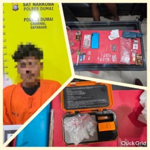 Inisial M.S alias S Beserta Barbut Di Amankan Unit Reskrim Polsek Bukit Kapur Polres Dumai Gencarkan Lawan Narkoba