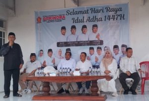 Sambut Idul Adha 1447 H, DPC Gerindra Kuningan Sembelih 4 Sapi dan 5 Kambing untuk Warga