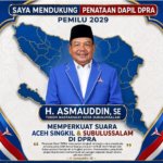 Tokoh Masyarakat Asmauddin Nyatakan Dukungan Penuh Terhadap Penataan Dapil DPRA