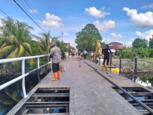 Dua Titik Rampung 100%, Gesa Pembangunan Jembatan Merah Putih Presisi Tahap II Dumai 