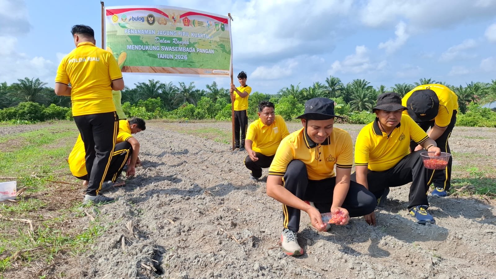 Polsek Bukit Kapur Polres Dumai Tanam Jagung Di Lahan 1.5 Hektare Dukung Ketahanan Pangan Nasional Polsek Bukit Kapur Polres Dumai Tanam Jagung Di Lahan 1.5 Hektare Dukung Ketahanan Pangan Nasional