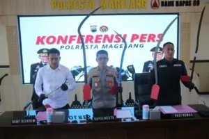 Tujuh Pelaku Tawuran Antar Geng Bersajam di Magelang Berhasil Diamankan Polisi