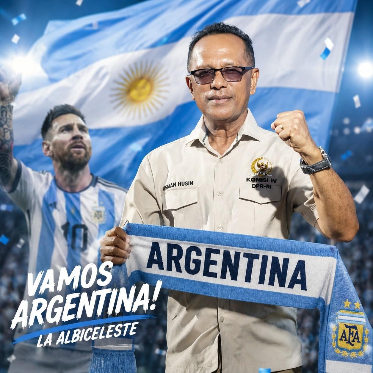Usman Husin Jagokan Argentina Juara Piala Dunia 2026: Semoga La Albiceleste Kembali Angkat Trofi