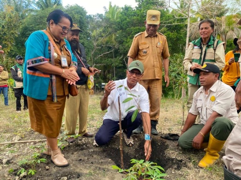 Tanam Durian di Desa Hoi, Usman Husin Ingin Jadikan Model untuk Kabupaten TTS