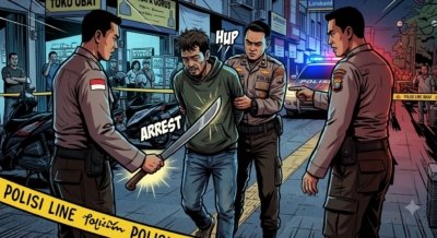 Polisi Tangkap SR Pelaku Pembacok Ayah Mertua