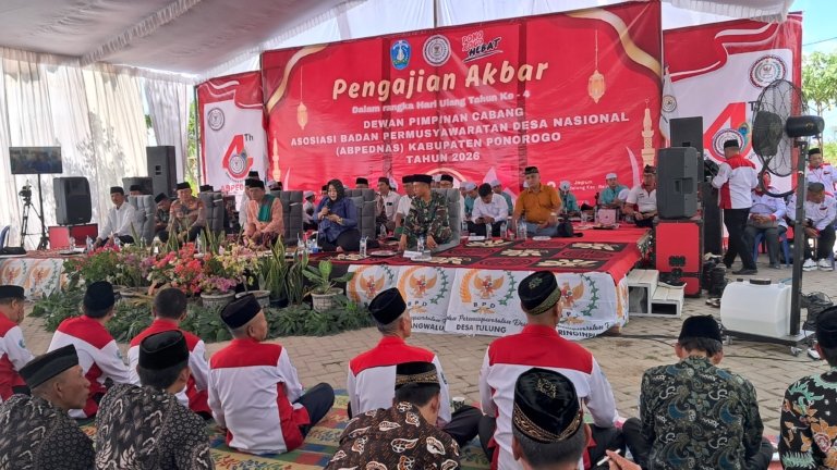 HUT Ke-4 DPC ABPEDNAS Ponorogo Gelar Pengajian Akbar, Jadi Momentum Perkuat Peran BPD dalam Membangun Desa