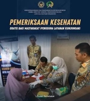 Gelar Pemeriksaan Kesehatan Gratis untuk Pengunjung Oleh Lapas Pasir Pangaraian