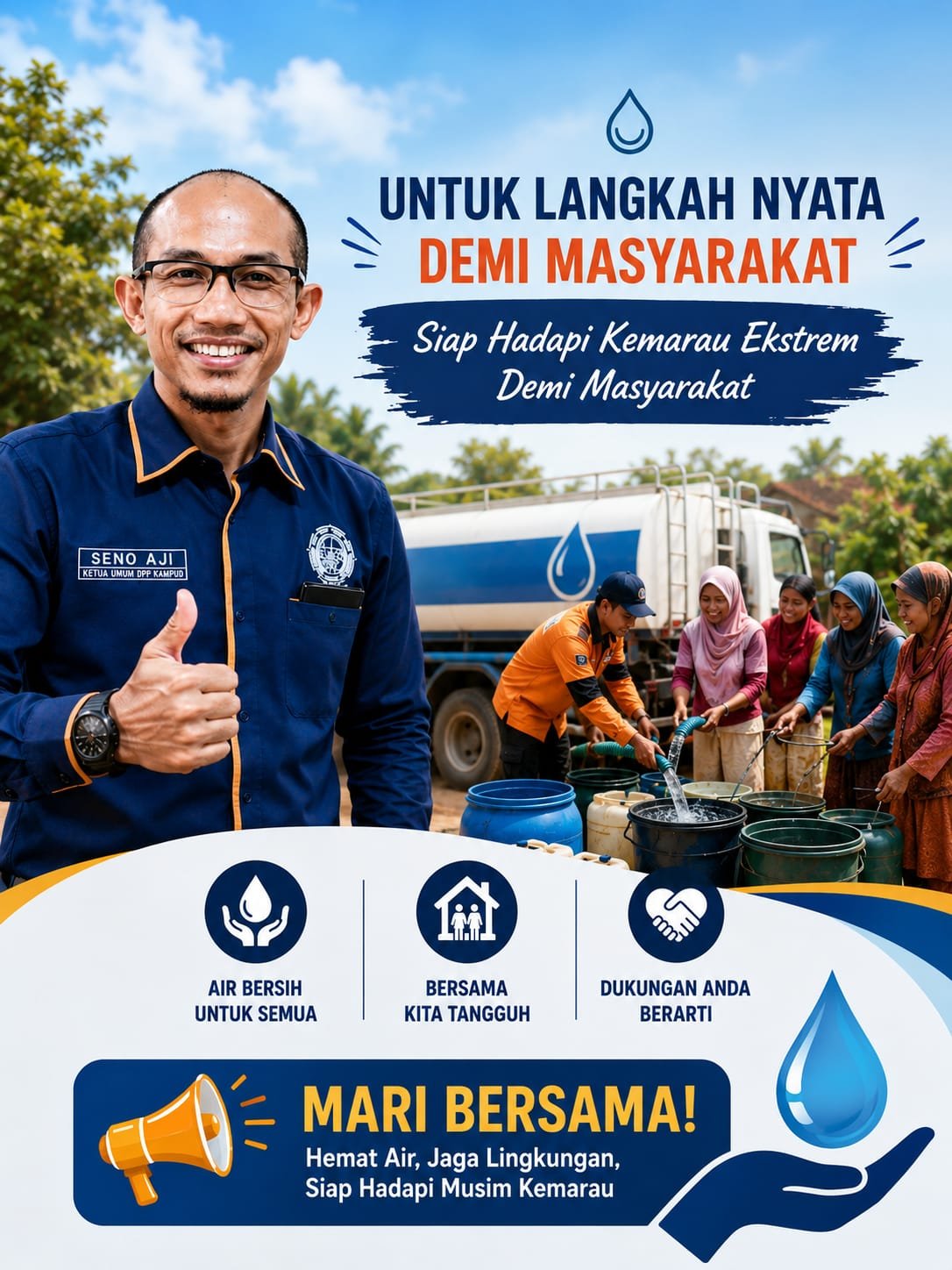 DPP KAMPUD Apresiasi Langkah BPBD Lampung Hadapi Kemarau Ekstrem Lewat Program Bantuan Air Bersih DPP KAMPUD Apresiasi Langkah BPBD Lampung Hadapi Kemarau Ekstrem Lewat Program Bantuan Air Bersih
