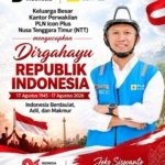 Ucapan HUT ke-81 Kemerdekaan Republik Indonesia dari Keluarga Besar Kantor Perwakilan PLN Icon Plus NTT