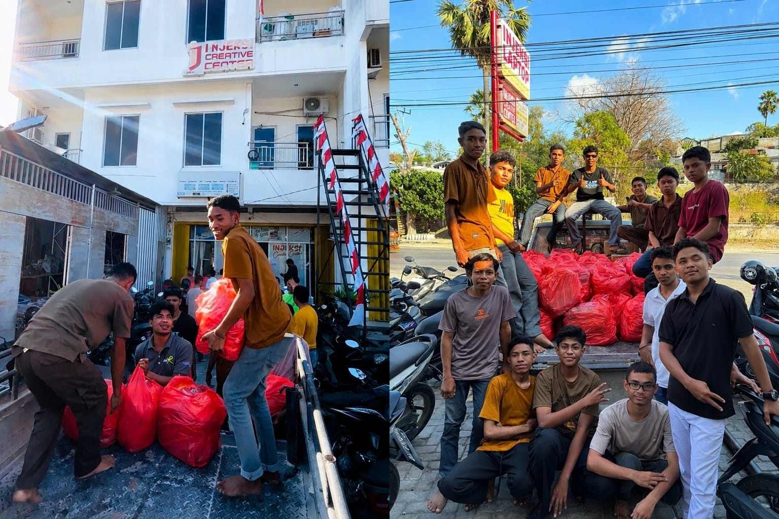 Peduli Basudara di Flores, Injeksi Laptop KupangSalurkan 1 Ton Beras dan 300 Lembar Pakaian Peduli Basudara di Flores, Injeksi Laptop KupangSalurkan 1 Ton Beras dan 300 Lembar Pakaian