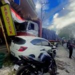 Truk Rem Blong di Jl. Glagah Magelang Tabrak 2 Mobil dan 1 Motor