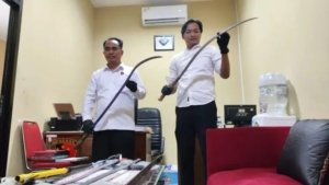 Tiga Pelaku Diamankan Satreskrim Polres Magelang Kota Gegara Hendak Tawuran dan membawa Sajam