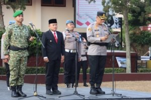 Gelar Apel Kebangsaan, Polres Kuningan Juga Berikan Service dan Olie Gratis untuk Ojol