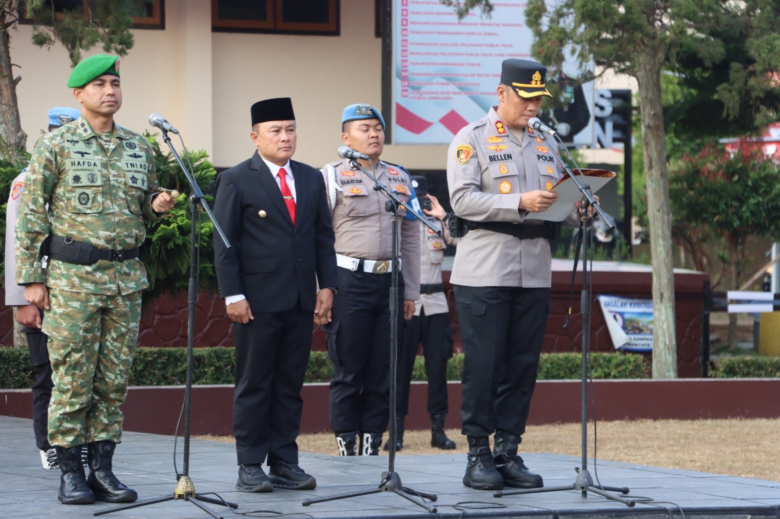 Gelar Apel Kebangsaan, Polres Kuningan Juga Berikan Service dan Olie Gratis untuk Ojol