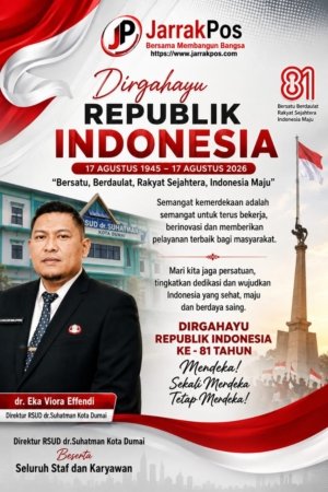 Ucapan HUT RI Ke 81 Tahun RSUD Dumai