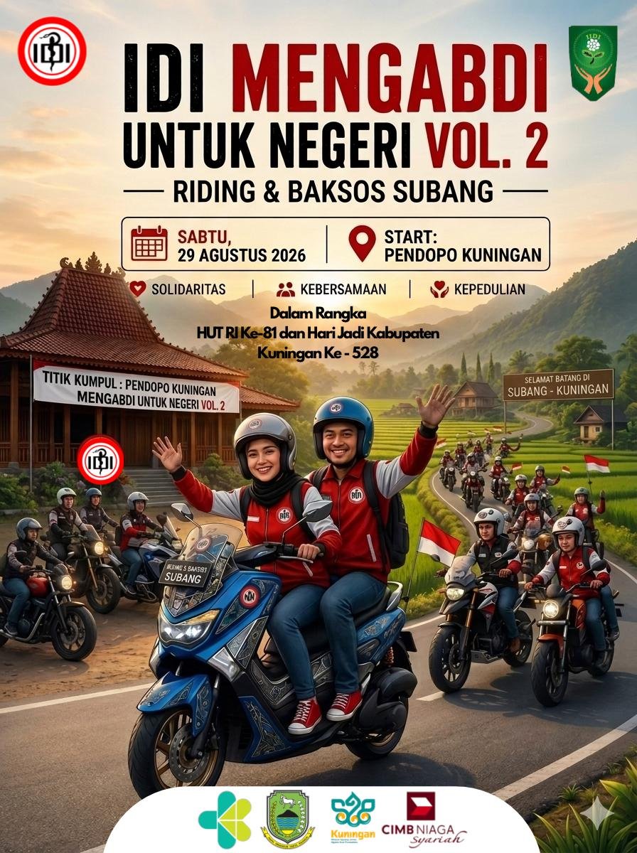Bantu Akses Layanan Spesialis, IDI Kuningan Siap Gelar ” IDI Mengabdi untuk Negeri Vol 2″ di Kecamatan Subang