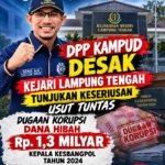 Dugaan Tipikor Dana Hibah Kesbangpol Lampung Tengah 2024, DPP KAMPUD Desak KEJARI Serius dan Usut Tuntas